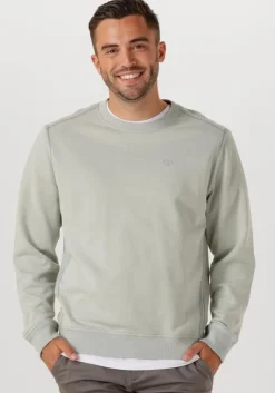 lichtgrijze cast iron trui regular fit twill