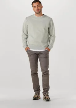 lichtgrijze cast iron trui regular fit twill