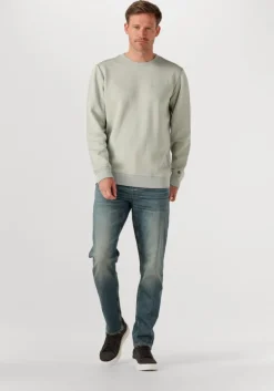 lichtgrijze cast iron trui regular fit twill