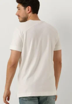 lichtgrijze cast iron t-shirt short sleeve r-neck regular fit twill