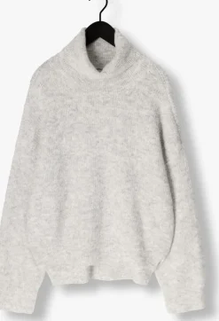 lichtgrijze circle of trust coltrui pip knit