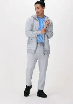 lichtgrijze cruyff vest aimar zip thu - 280 gsm brushback woven overlayers