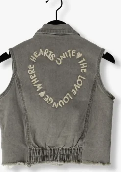 lichtgrijze daily7 gilet denim gilet