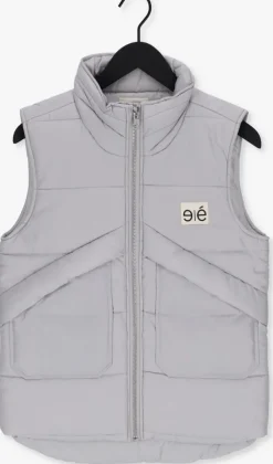 lichtgrijze esmé studios bodywarmer aimie quilt vest