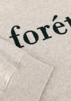 lichtgrijze forét sweater boat sweatshirt