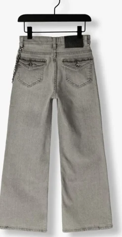 lichtgrijze frankie & liberty wide jeans attitude wide leg