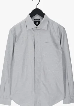 lichtgrijze g-star raw casual overhemd secret utility reg shirt