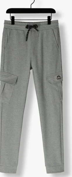 lichtgrijze indian blue jeans cargobroeken jog pant cargo twill