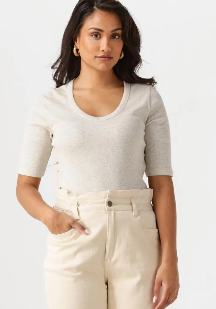 lichtgrijze knit-ted top eden