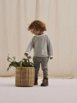 lichtgrijze lil' atelier joggingbroek nmmnalf folo loose sweat pant lil