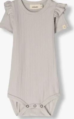 lichtgrijze lil' atelier rompers nbffleura ss slim body lil