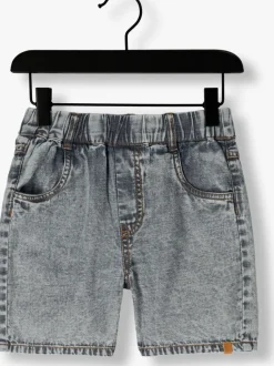 lichtgrijze lil' atelier shorts nmmhilbert loose dnm shorts 1118-hl lil