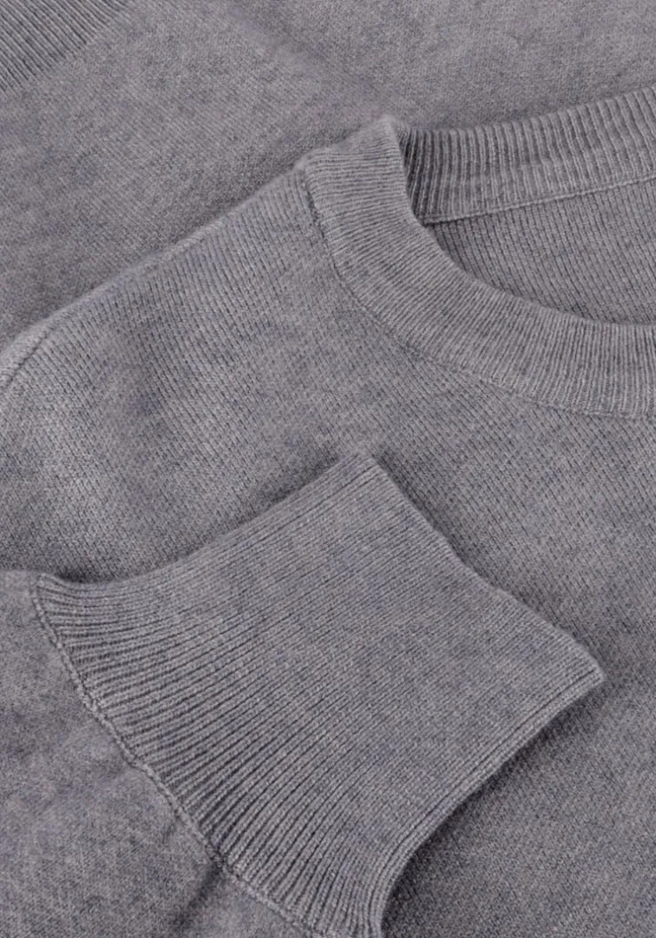 lichtgrijze minus trui lupi knit pullover