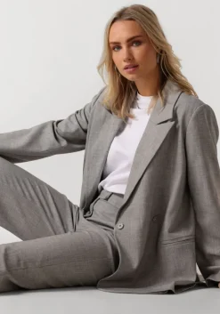lichtgrijze modström blazer heartmd blazer