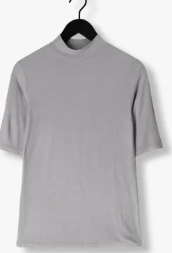 lichtgrijze modström top krown t-shirt