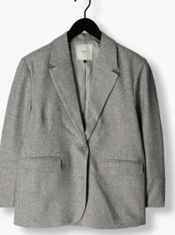 lichtgrijze neo noir blazer gaby structure blazer