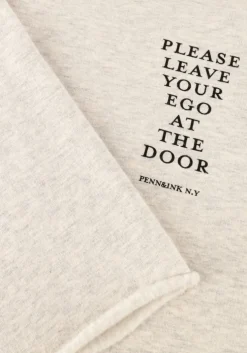 lichtgrijze penn & ink midi jurk dress print