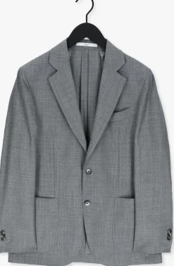 lichtgrijze profuomo colberts jacket halfmoon