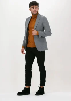 lichtgrijze profuomo colberts jacket halfmoon