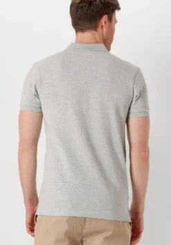 lichtgrijze profuomo polo polo short sleeve