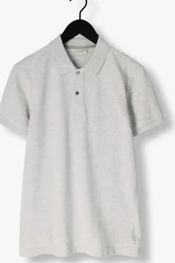 lichtgrijze profuomo polo polo short sleeve