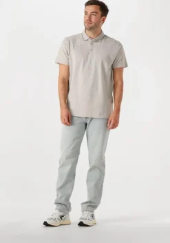 lichtgrijze pure path polo regular fit polo ss t-shirts