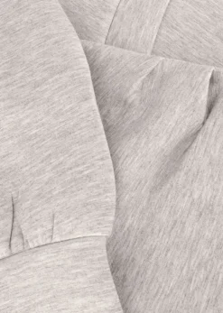 lichtgrijze selected femme trui slfjamila ls v-neck sweat