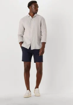 lichtgrijze the goodpeople casual overhemd soho