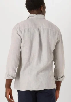 lichtgrijze the goodpeople casual overhemd soho