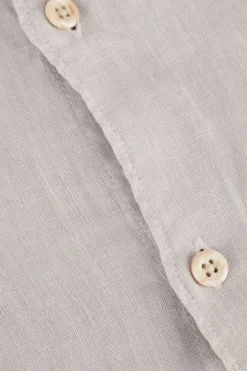 lichtgrijze the goodpeople casual overhemd soho