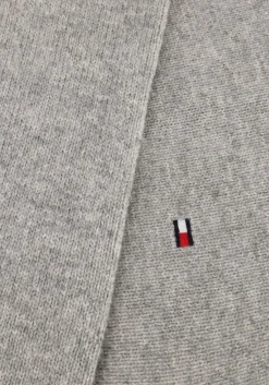 lichtgrijze tommy hilfiger trui lambswool crew neck