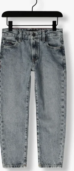 lichtgrijze tommy hilfiger straight leg jeans modern straight blue denim