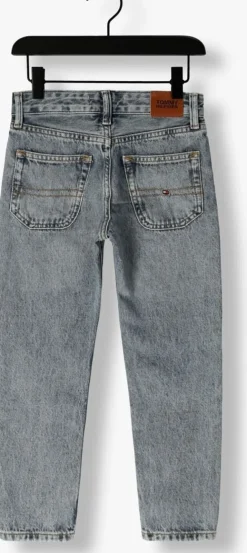 lichtgrijze tommy hilfiger straight leg jeans modern straight blue denim