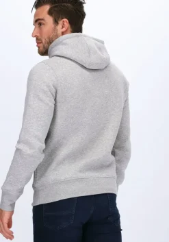 lichtgrijze tommy hilfiger sweater tommy logo hoody