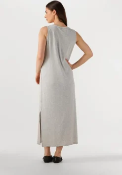 lichtgrijze withblack maxi jurk wbldordi long tank dress