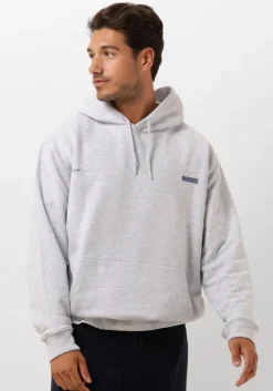 lichtgrijze woodbird sweater wbpacs 8410 hoodie