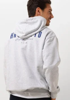 lichtgrijze woodbird sweater wbpacs 8410 hoodie