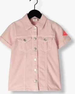 lichtroze alix mini mini jurk linen look dress