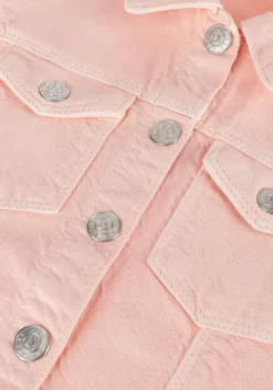 lichtroze alix mini mini jurk linen look dress