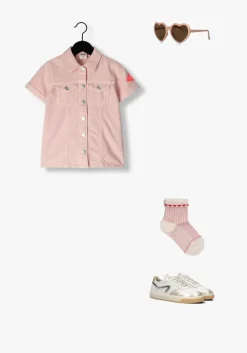 lichtroze alix mini mini jurk linen look dress