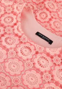 lichtroze ana alcazar midi jurk dress sleeves 041097-3635