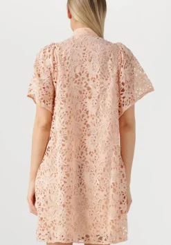 lichtroze bruuns bazaar midi jurk philly dress