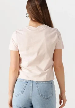 lichtroze calvin klein t-shirt placed institutional baby tee