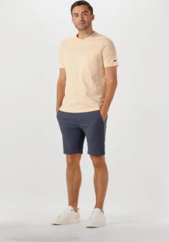 lichtroze cast iron t-shirt short sleeve r-neck regular fit cotton slub