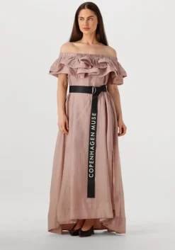 lichtroze copenhagen muse maxi jurk molly dress