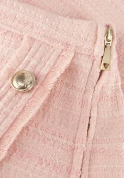 lichtroze guess minirok tosca tweed skirt