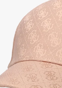 lichtroze guess pet orlina logo baseball cap