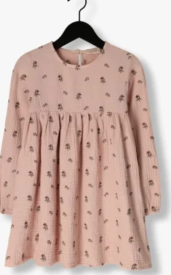 lichtroze lil' atelier mini jurk nmftamina ls loose dress lil