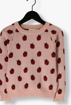 lichtroze lil' atelier trui nmflulio ls knit lil