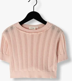 lichtroze lil' atelier trui nmffaria ss loose knit lil